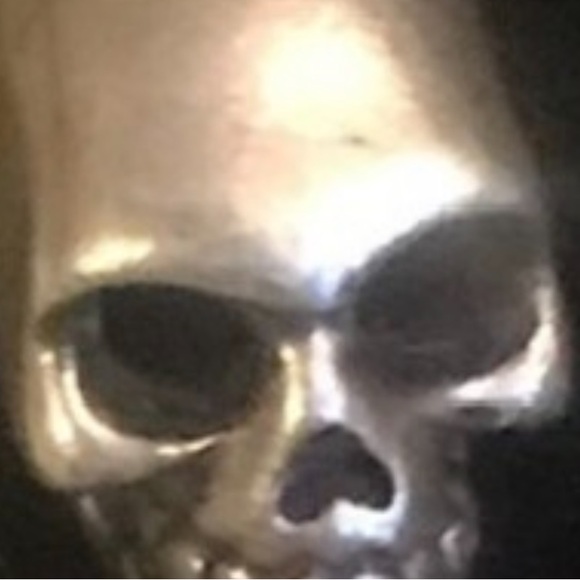 💀Skull 💀926 Stamp Sterling Silver Charm Halloween - Picture 7 of 16